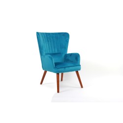 Πολυθρόνα υφασμάτινη μπλέ ERIK 69x79x95 DIOMMI 32-111